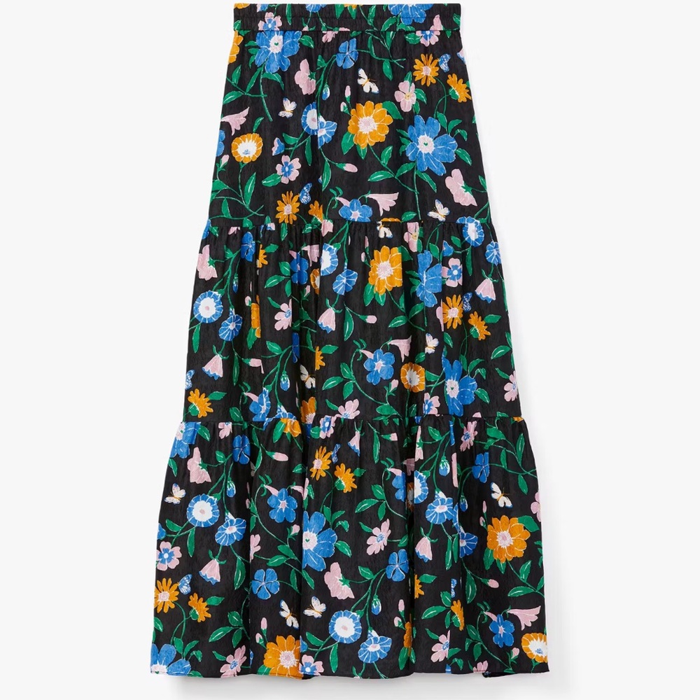 Kate Spade Floral Garden Cloqué Skirt - Picture 2 of 15